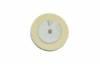 Chamois Buffing Wheels <br> 1" 5 Ply 1 Row Stitched <br> Leather Center (Pack of 12)